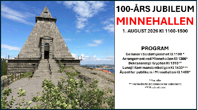 100-ÅRS JUBILEUM MINNEHALLEN
